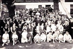ROSEVILLE - BANQUET DES FRERES PROVENCAUX - 1932